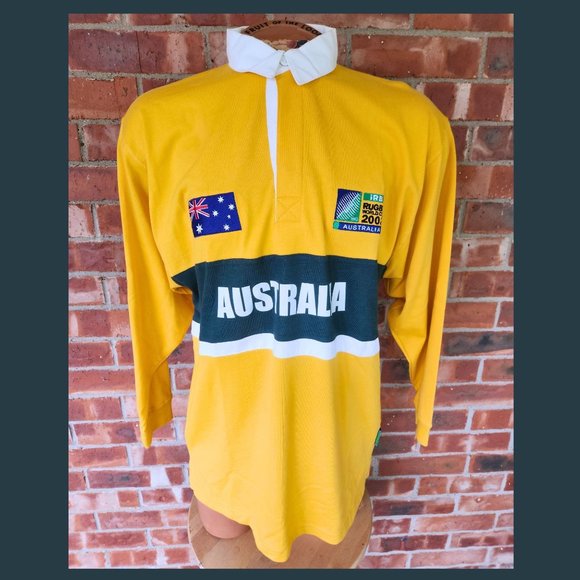 AUSTRALIAN WALLABIES 2003 RWC LONG SLEEVE JERSEY MEN'S MEDIUM - Picture 6 of 10